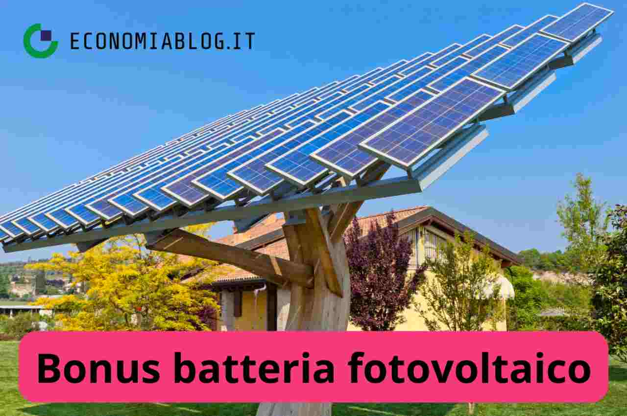 Bonus batteria fotovoltaico