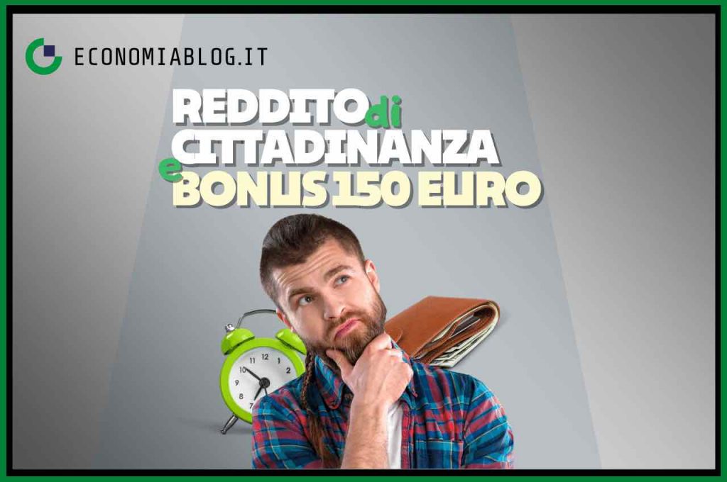 reddito cittadinanza bonus 150 euro