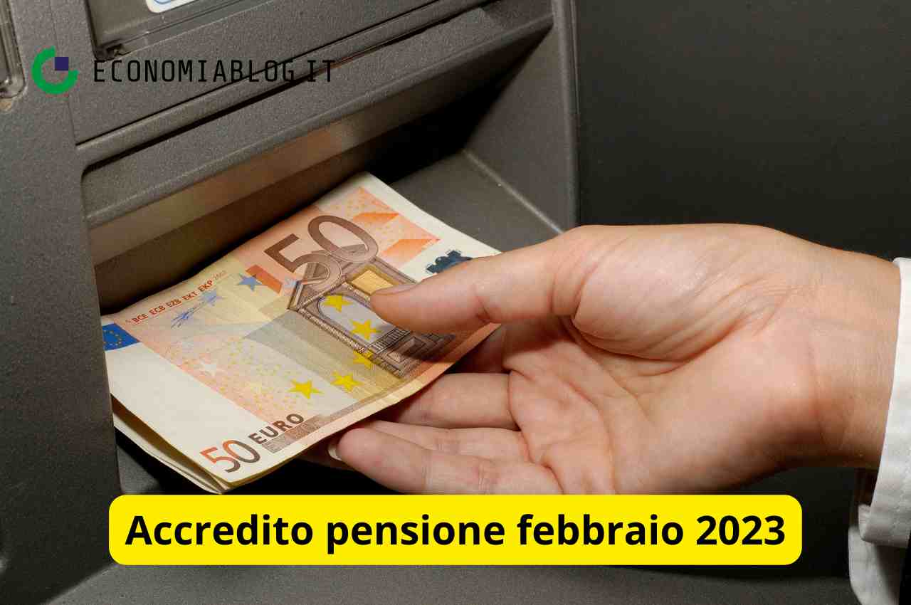 Accredito pensione febbraio 2023