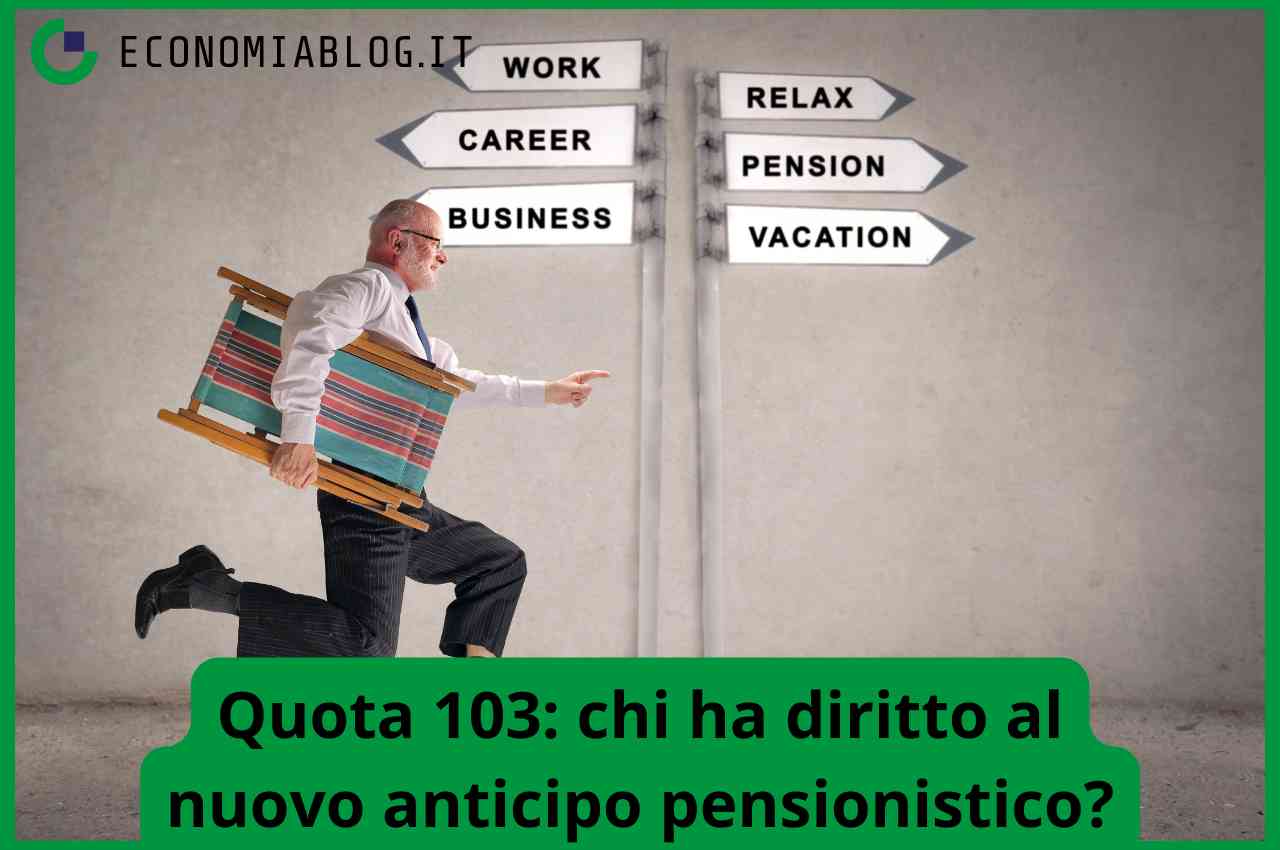 Quota 103: chi ha diritto al nuovo anticipo pensionistico?