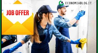 Poste Italiane: lavoro come addetti alle pulizie, assunzione immediata