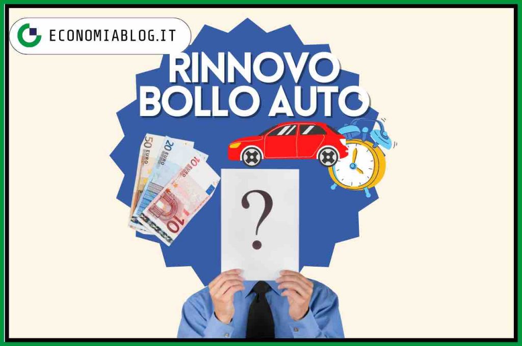 Uomo dubbioso sul rinnovo bollo auto