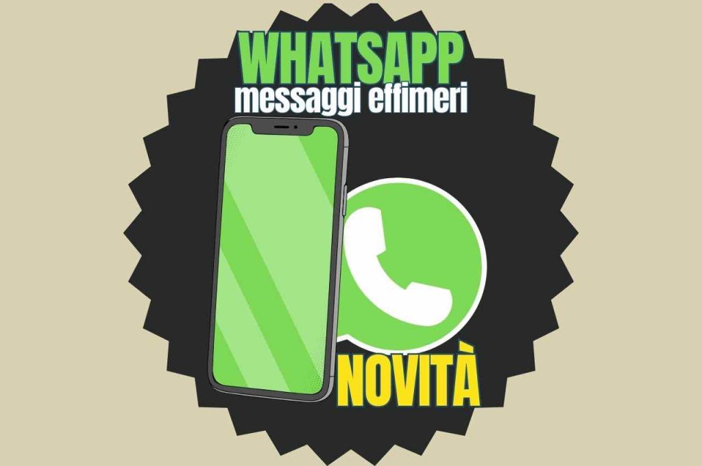 Illustrazione di uno smartphone e del logo whatsapp 
